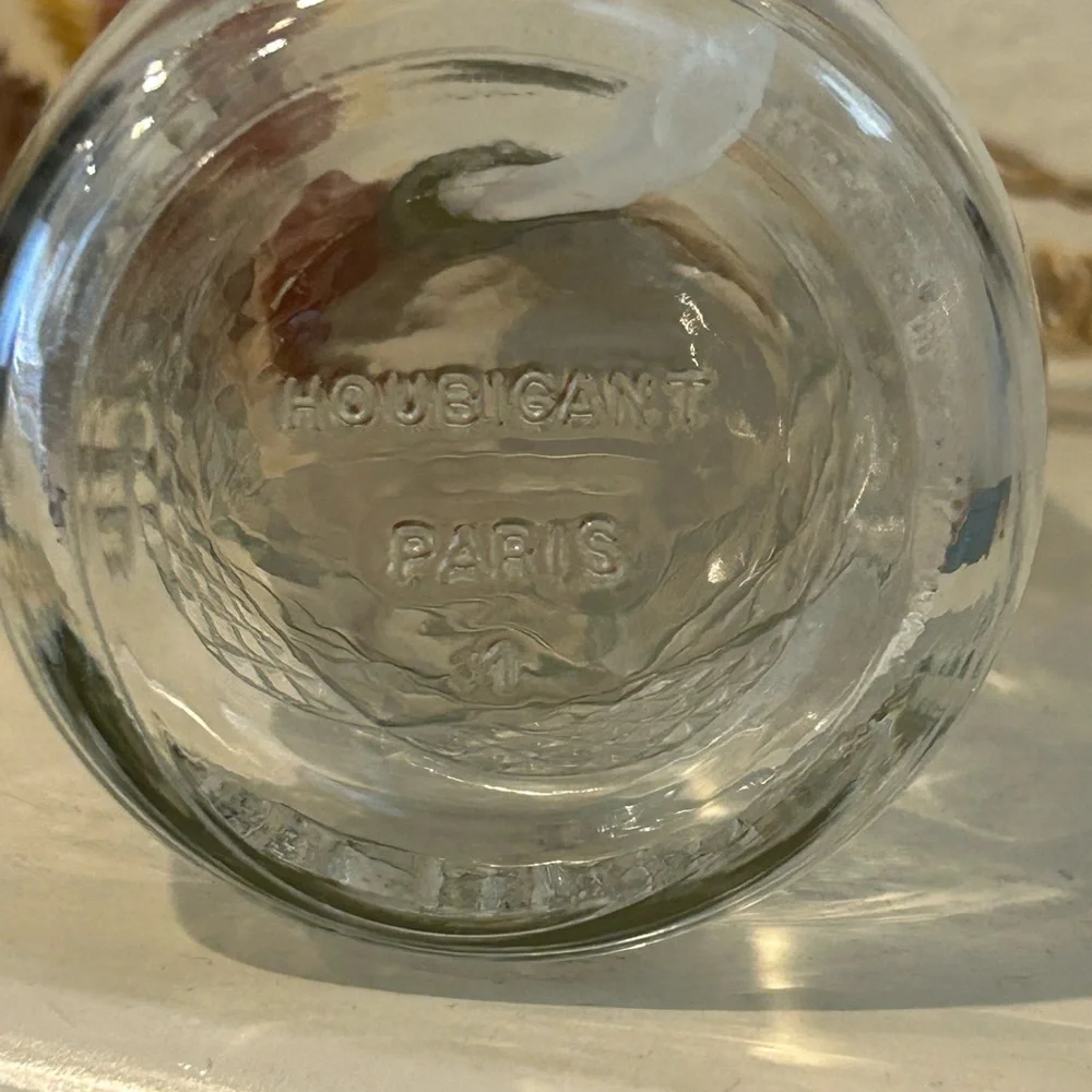 Vintage Houbigant Paris Demi Jour Empty Glass Lotion Bottle.